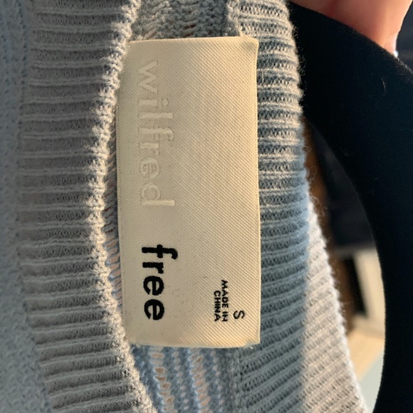 ARITZIA - Wilfred Free Knit Sweater Blue - Picture 3 of 3